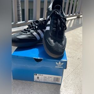 Brand new black Adidas sambas